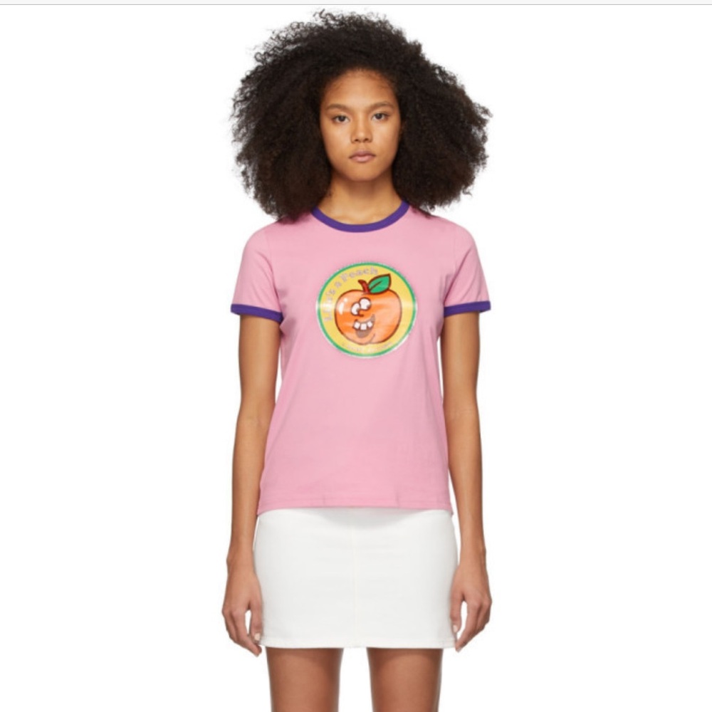 NWT Marc Jacobs the ringer T-shirt Pink “life’s peach” size XS